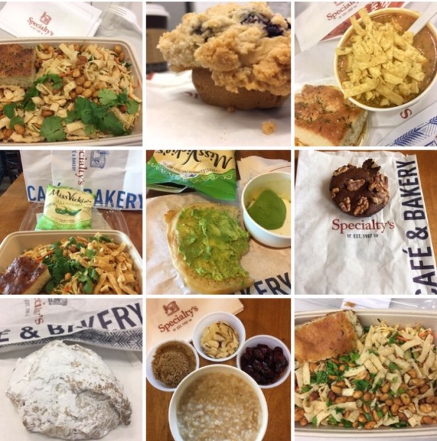 salads, soups, cookies, baked goods from Specialty’s 